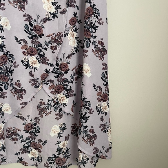 Charlotte Russe Medium Lavender Floral Skirt - Picture 4 of 5